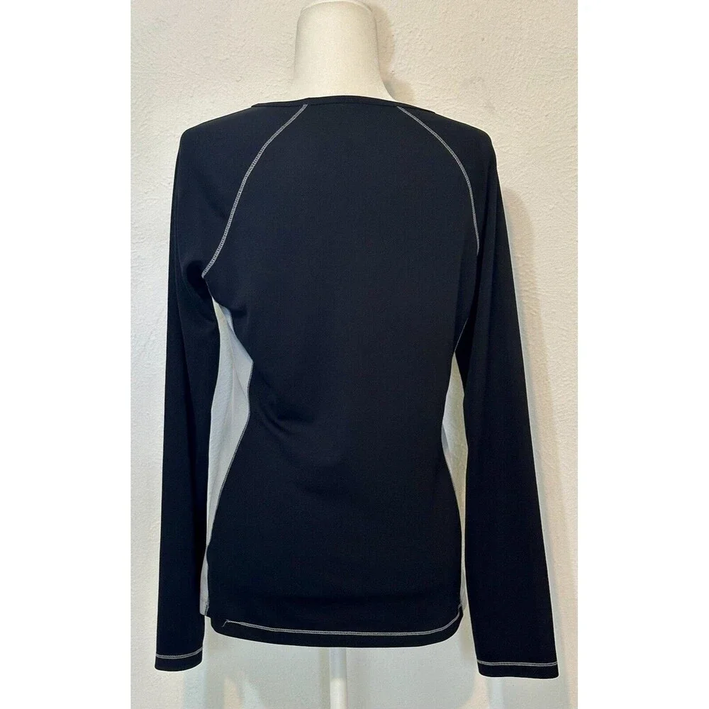 Alo Yoga Cool Fit Women’s Shirt Size XXL Back/Grey Long Sleeve Top